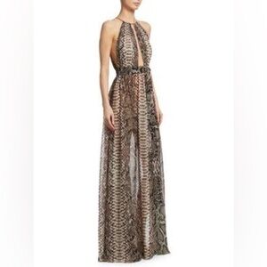 Marciano Snakeskin Print Jumpsuit